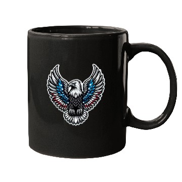 Discover Patriotic Eagle Emblem Mugs