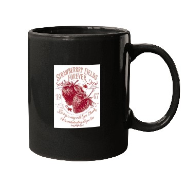 Discover Strawberry Fields Forever Vintage Design Mugs