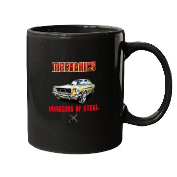 Discover Muscle Car Classic Mechanics Design Mugs