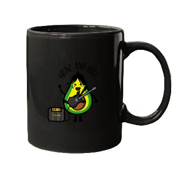 Discover Avocado Guitar Rock Design Mugs