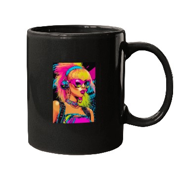 Discover Cyberpunk Diva Mugs
