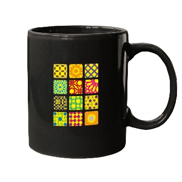 Discover Colorfull Geometric squares Mugs