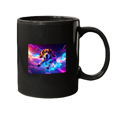 Discover Cyberpunk Beagle Mugs