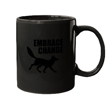 Discover Embrace Change – Fox Silhouette Adaptability Mugs