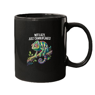 Discover Camouflaged Chameleon Pride Mugs