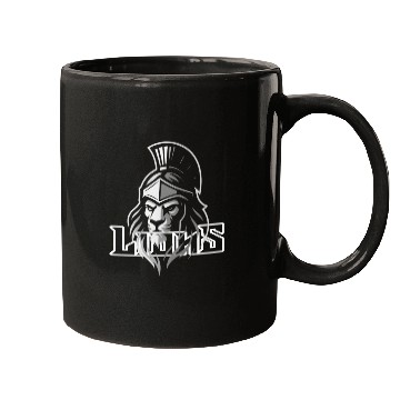 Discover Majestic Warrior Lion Logo Design Mugs