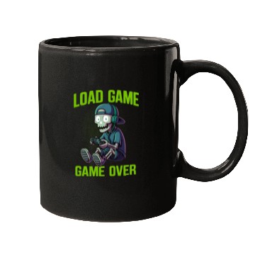 Discover Skull Gamer Loading Screen Art Mugs