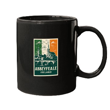 Discover Abbeyfale Ireland Church Skyline Mugs
