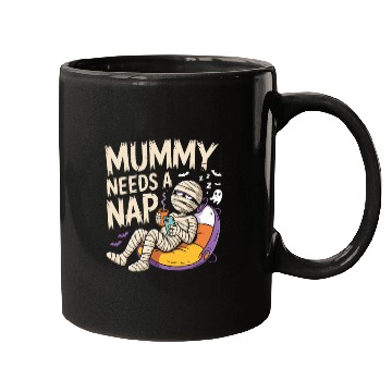 Discover Mummy with Coffee Napping Design Mugs