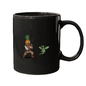 Discover Tropical Fishing Adventure Illustration Mugs