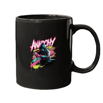 Discover Graffiti-Inspired Hooded Rebel Design Mugs