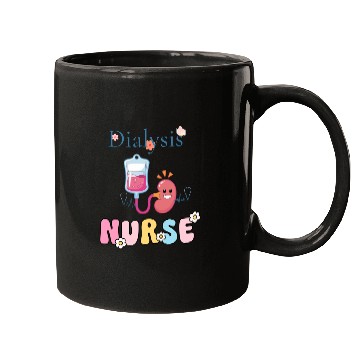 Discover Dialysis Nurse Illustration Mugs
