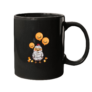 Discover Festive Chick in Mummy Costume Mugs