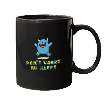 Discover Playful Monster with Positive Message Mugs