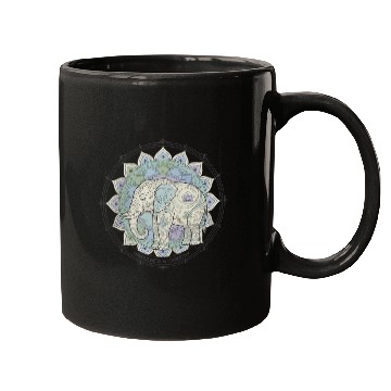 Discover Elephant Mandala Mindfulness Design Mugs
