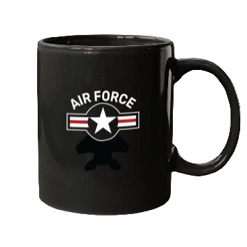 Discover Vintage Air Force Emblem Illustration Mugs