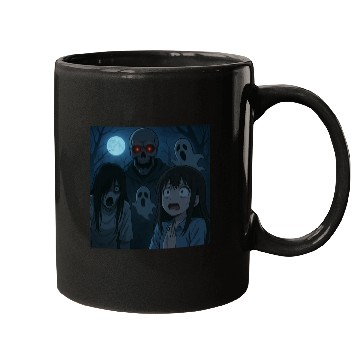 Discover Haunted Nightmare Anime Horror Design Mugs