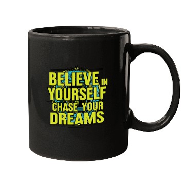 Discover Inspirational Dream  Typography Design Mugs