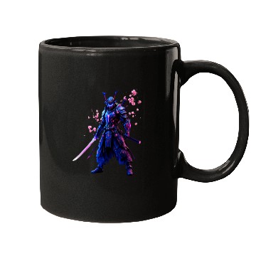 Discover Neon Samurai Warrior Mugs