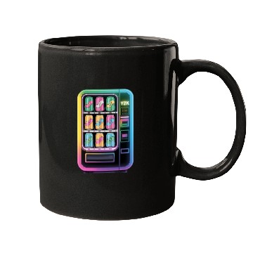 Discover Y2K Cyber Vending Machine with Iridescent Drinks Mugs