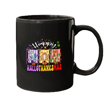 Discover Festive Halloween Thanksgiving Collage Mugs