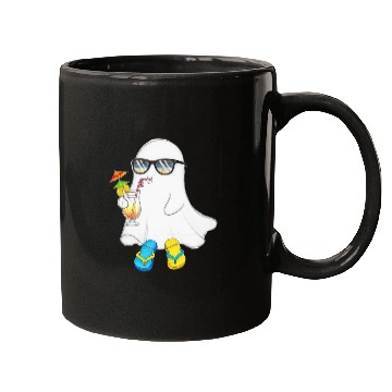 Discover Relaxed Ghost with Summer Vibes Mugs