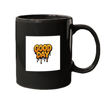 Discover Graffiti Style Good Day Text Design Mugs