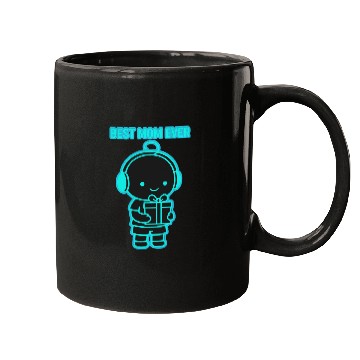 Discover Best Mom Ever Neon Glow Design Mugs