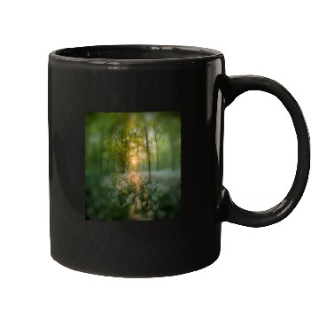 Discover Sunlit Forest with Wildflowers Mugs