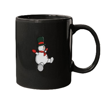Discover Whimsical Snowman with Top Hat and Scarf Mugs