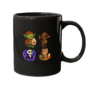 Discover Whimsical Forest Creature Collection Mugs