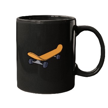 Discover Vintage Skateboard Retro Illustration Mugs