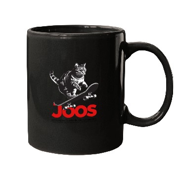 Discover Cool Skateboard CAT with cute Boy Name JOOS Mugs