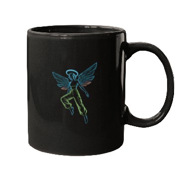 Discover Circuit Angel Digital Wings Tech Halo Streetwear Mugs