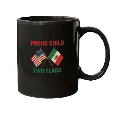 Discover Proud Child Two Flags Design Mugs