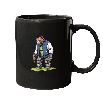 Discover Cyber Toxic Grunge Bear Streetwear Futuristic Mugs