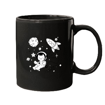 Discover Cosmic Kitty in Space Adventure Mugs