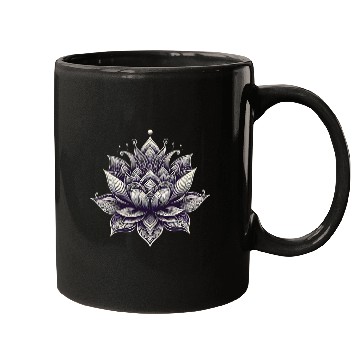 Discover Intricate Lotus Mandala Design Mugs
