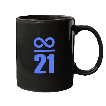 Discover Infinite through 21 Million Bitcoin Infinitely Val Mugs