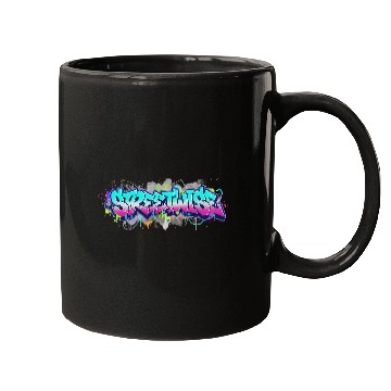 Discover Graffiti Style Streetwise Logo Mugs