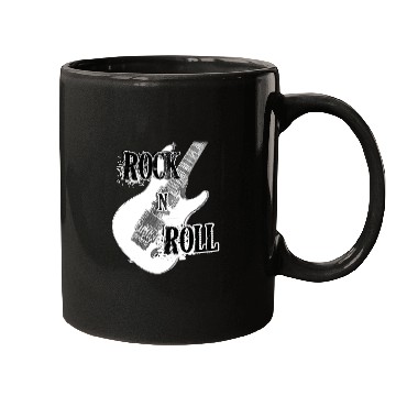 Discover Rock and Roll Electric Guitar Design Mugs