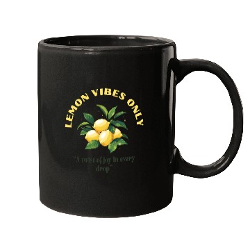 Discover Lemon Vibes Only Mugs