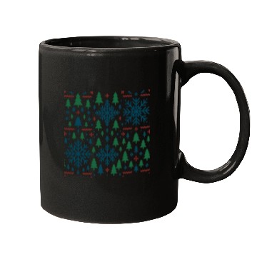 Discover Festive Winter Snowflake Pattern Mugs