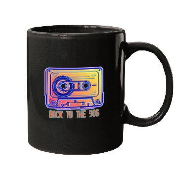 Discover Back to the 90s Retro Cassette Tape Mugs