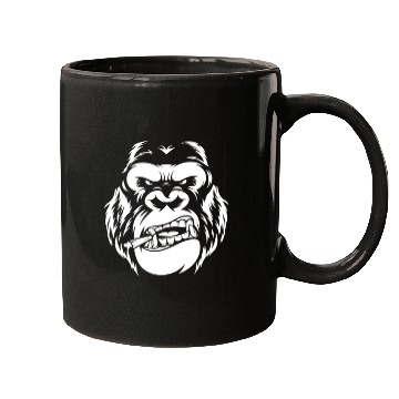 Discover Bold Gorilla Reflection Design Mugs
