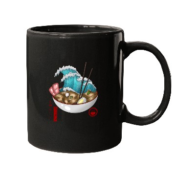 Discover Great Wave Ramen Mugs