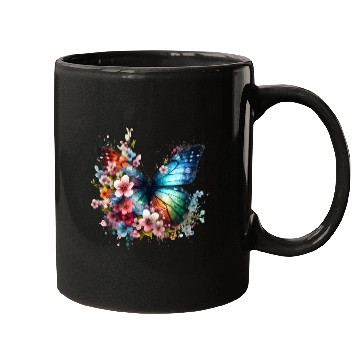 Discover Colorful Butterfly Blossom Fusion Mugs