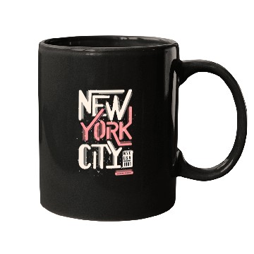 Discover Urban New York City Typography Design Mugs