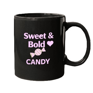 Discover Sweet & Bold  Candy Galaxy Neon Mugs Design