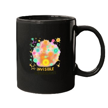 Discover Invisible Superheroes Microbial Design Mugs